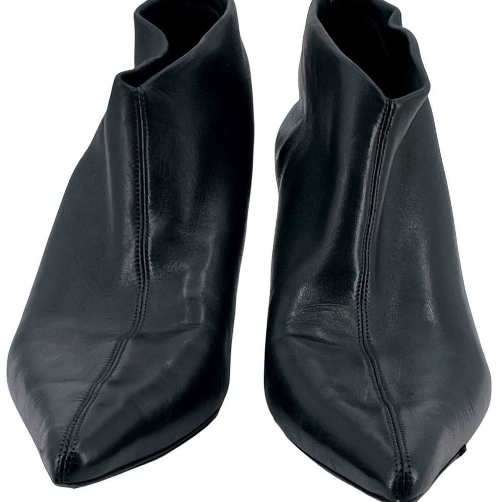 The Row Women Ankle Boots Pointed Toe Kitten Heel Black Leather Size40 EXCELLENT - Picture 2 of 7
